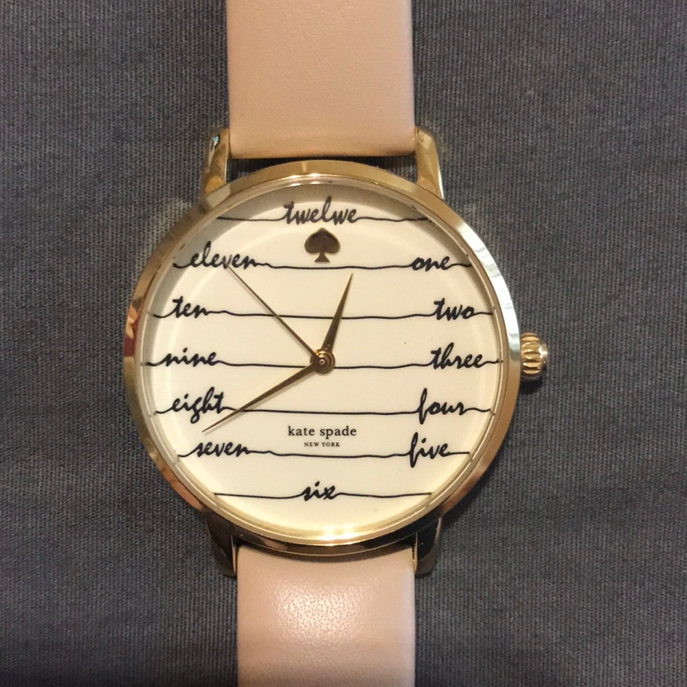kate spade Women's Leather Strap Watch 34mm